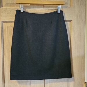 Size 4 Boden Wool Black Women's Skirt